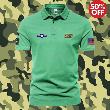 US Army Polo T-shirt | Green Colour
